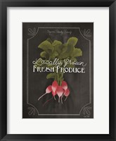 Fresh Radishes Framed Print