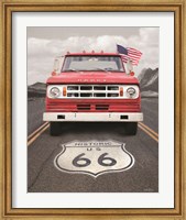 Framed Dodge on Route 66