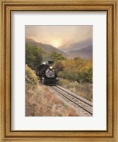 Framed Durango Train at Sunset