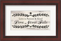 Framed Love is Patient