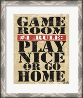 Framed Game Room #1 Rule