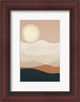 Framed Mojave Mountains and Moon Crop