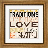 Framed Family Traditions