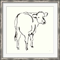 Framed Line Cow