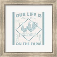 Framed 'Vintage Farmhouse III' border=
