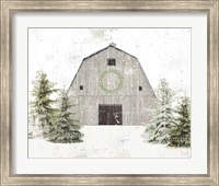 Framed Holiday Barn