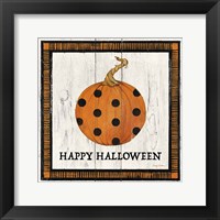 Framed Happy Halloween Pumpkin