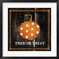 Framed Trick or Treat Pumpkin