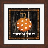 Framed Trick or Treat Pumpkin