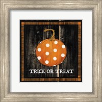 Framed Trick or Treat Pumpkin
