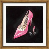 Framed Pink Shoe II Crop