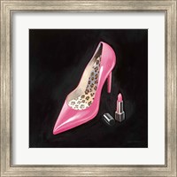 Framed Pink Shoe II Crop