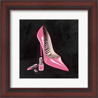 Framed Pink Shoe I Crop