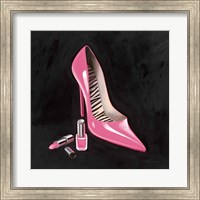 Framed Pink Shoe I Crop