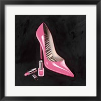 Framed Pink Shoe I Crop