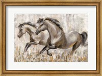 Framed Running Horses