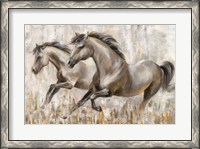 Framed Running Horses