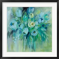 Framed Aurora Borealis Florals