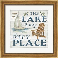 Framed Lakeside Retreat IX