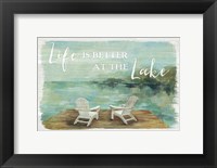 Framed Lakeside Retreat I
