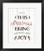 Framed 'Christmas Joy' border=