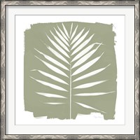 Framed Nature by the Lake - Frond IV Warm Sq