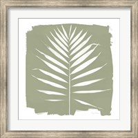 Framed Nature by the Lake - Frond IV Warm Sq