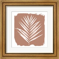 Framed Nature by the Lake - Frond III Warm Sq