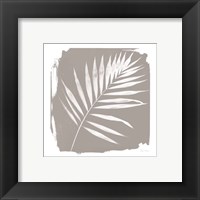 Framed 'Nature By The Lake - Frond II Sq' border=