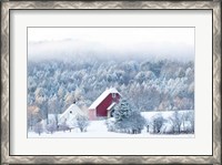 Framed Snowy Valley