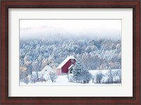 Framed Snowy Valley