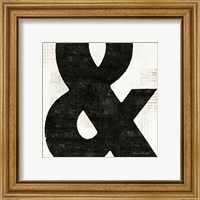 Framed 'Punctuated Black Square  III' border=