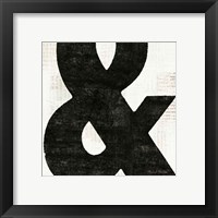 Framed 'Punctuated Black Square  III' border=