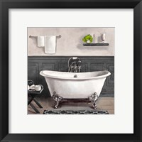 Framed 'Serene Bath II black & white' border=