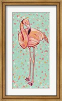 Framed Flamingo Panel I
