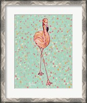 Framed 'Flamingo Portrait II' border=