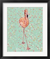 Framed 'Flamingo Portrait II' border=