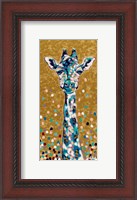 Framed Golden Girl Giraffe