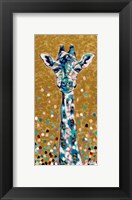 Framed Golden Girl Giraffe