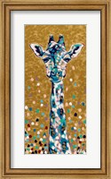 Framed Golden Girl Giraffe