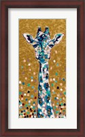 Framed Golden Girl Giraffe