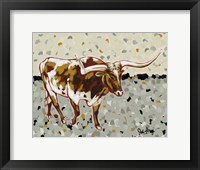 Framed Longhorn Steer