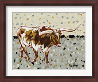 Framed Longhorn Steer