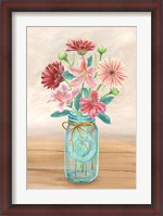 Framed Floral Jar I