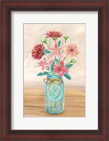 Framed Floral Jar I