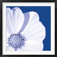 Framed 'Flower Pop blue III' border=