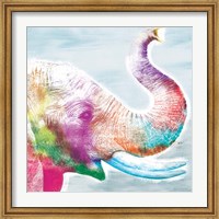 Framed Colorful Elephant