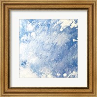 Framed Earth Blues Abstract square