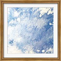 Framed Earth Blues Abstract square