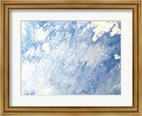 Framed Earth Blues Abstract landscape